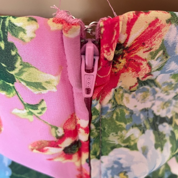 City Triangles Women's Strapless Embellished Formal Foral Dress Size 13 - Picture 13 of 14